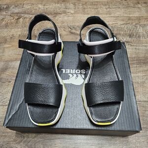 Sorel Women's Black and White Sandals